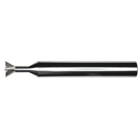 Solid Carbide Dovetail Cutter, 1/4 (.2500) Diameter 30° Angle Per Side