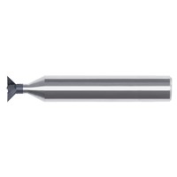 Solid Carbide Dovetail Cutter, 7/8 (.8750) Diameter 45° Angle Per Side