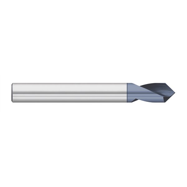 Combination Spotting Drill And Countersink Bit 4 Long Cobalt Steel Uncoated 90 Degrees Cutting Angle 0.157 Cutting Length Bright Magafor 1990400 199 Series 2 Flute 