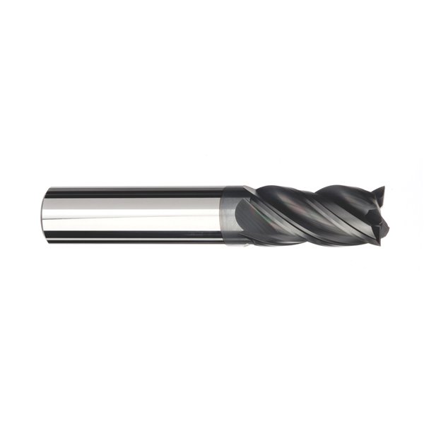 1.5000 OAL Uncoated RedLine Tools Bright 30° Helix Angle 4 Flute .0880 Single End Ball Carbide End Mill .2640 Flute Length RE15488