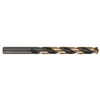#5(.2055) 2 Flute High Speed Steel Jobber Length Drill Black & Gold