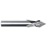 3/16 (.1875) Dia, 2 Flute 82° Carbide Drill Mill, .7500 Length of Cut Uncoated