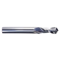 7/16 (.4375) Dia, 2 Flute 120° Carbide Drill Mill, 1.0000 Length of Cut Uncoated